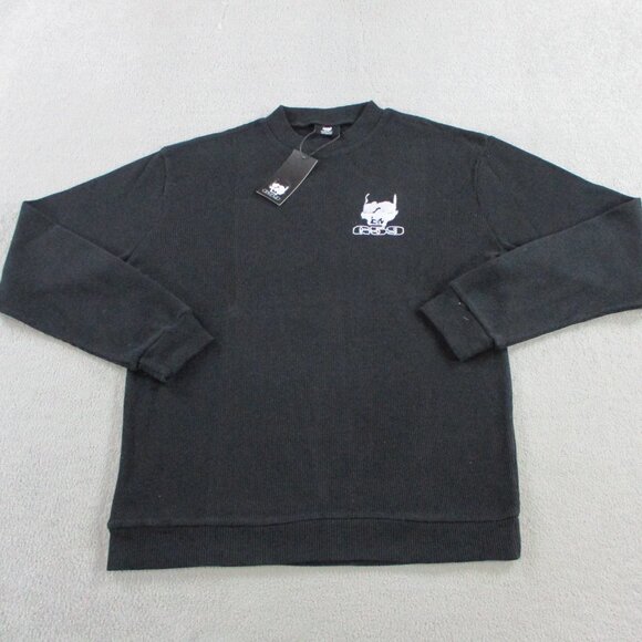 G59 Records Other - G59 Records Shirt Mens Medium Black Thermal Waffle Knit CrewLogo Suicideboys